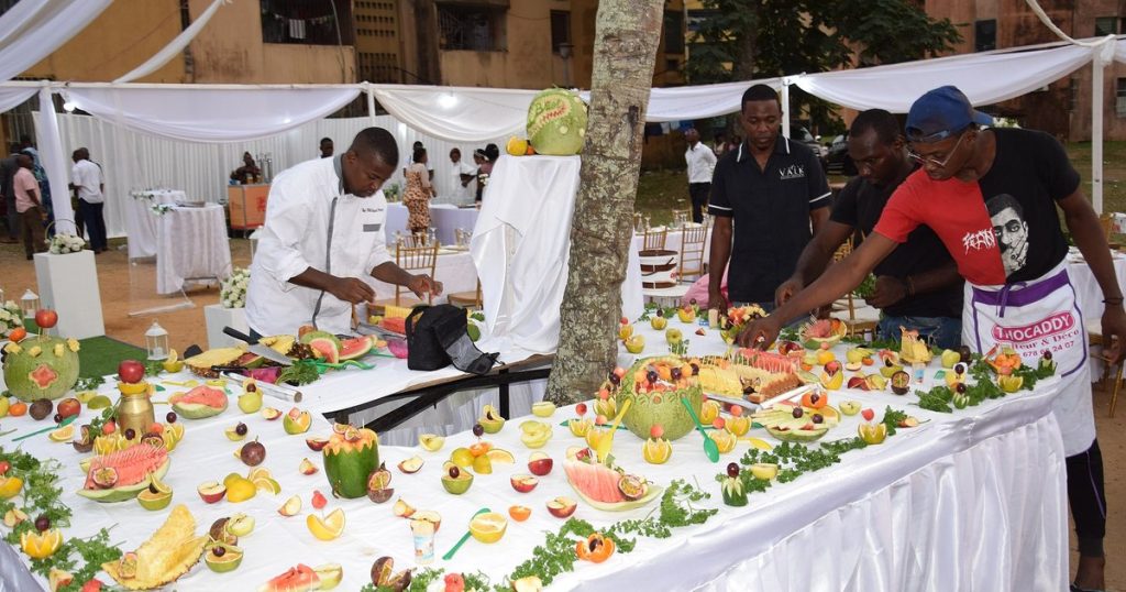 Catering food prepared for service